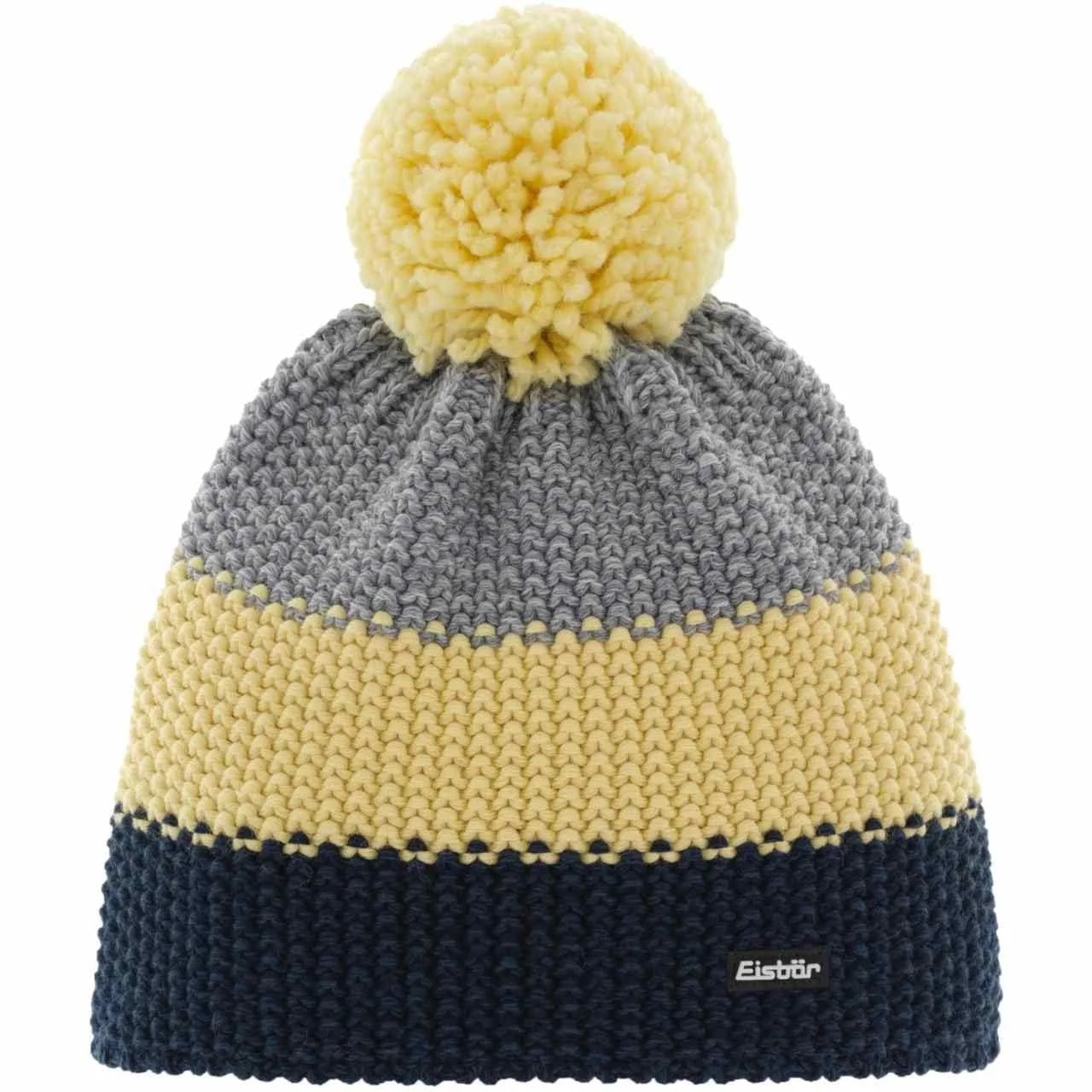 Шапка Eisbär Star Pompom MÜ Детская Night Mottled Banana Светло-серая, фото №1 Шапка Eisbär Star Pompom MÜ Детская Night Mottled Banana Светло-серая, фото №1