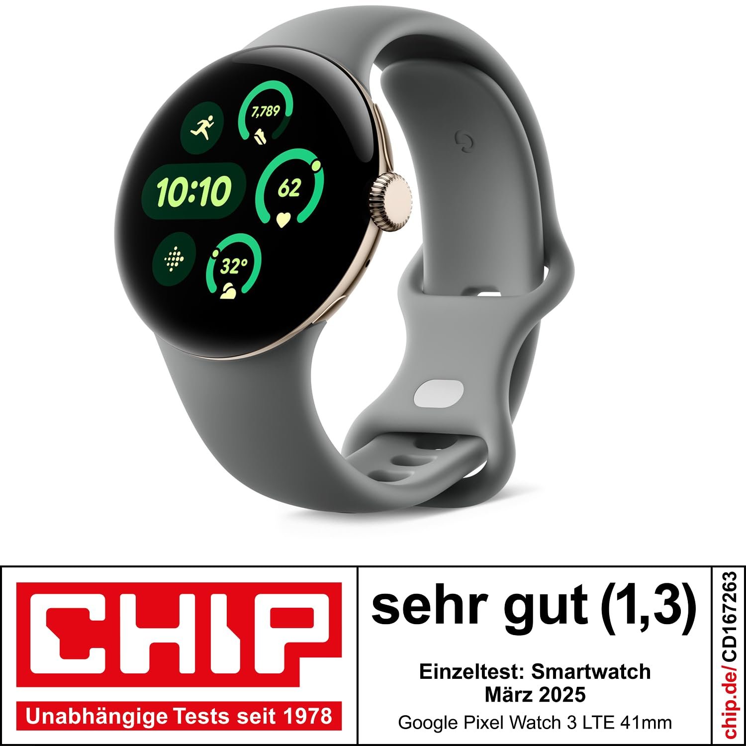 Смарт-годинник Google Pixel Watch 3 (45 мм) LTE, матовий алюмінієвий корпус кольору лісового горіха, ремінець кольору лісового горіха, фото №2