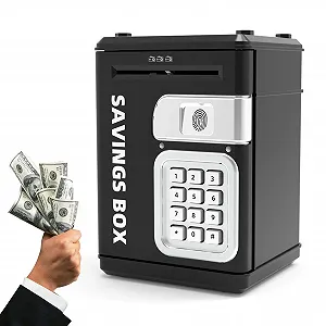 Скарбничка-сейф Дитяча Електронна з паролем та відбитком пальця ABS - Фото 1