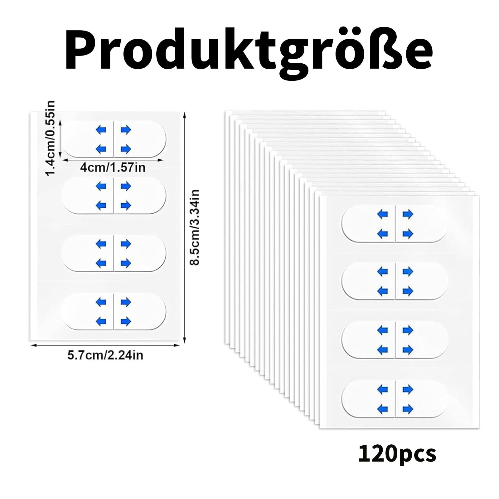 Наклейки для підтяжки обличчя Yuiturt, 120 шт., невидима стрічка, фото №4