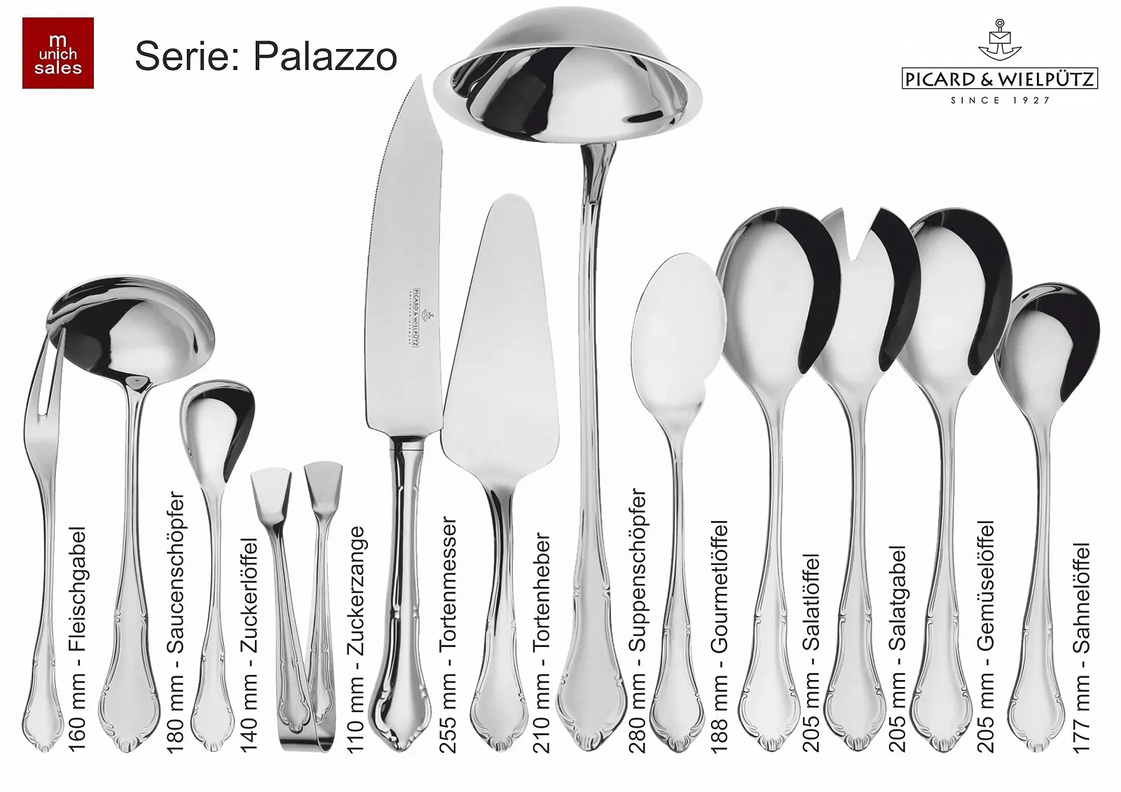 Набор рыбных столовых приборов Picard & Wielpütz Palazzo 6121, 2 пары, фото №4