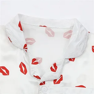 Комплект піжами для дівчат - М'який зручний шовковий комплект synthetic.ua - Фото 1