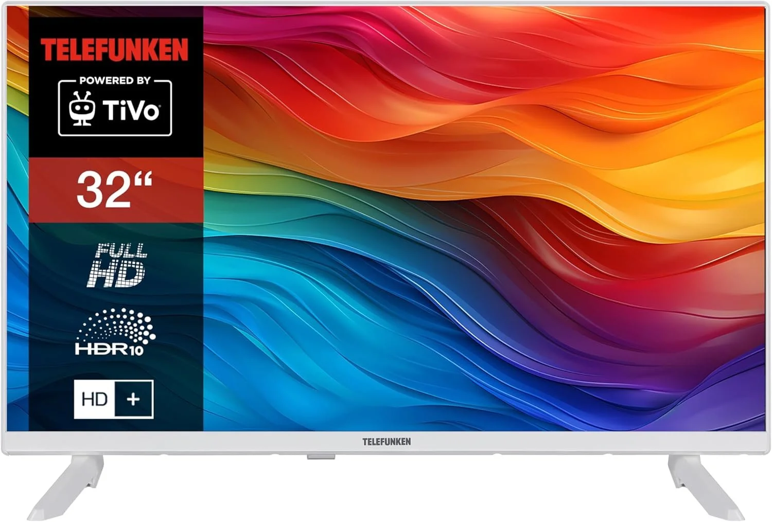 Телевізор 32" Telefunken XF32TO75S-W / Full HD / 50 Гц / LCD / Smart TV / Wi-Fi / Bluetooth / T2, фото №1