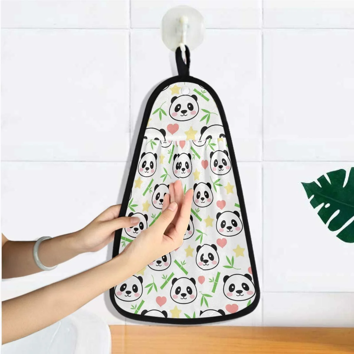 Полотенце Cute Panda Pattern впитывающее быстросохнущее кухонное, фото №5