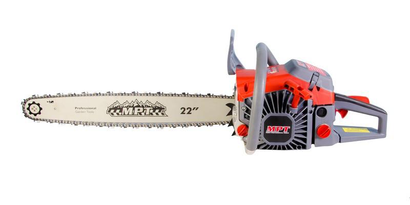 Пила ланцюгова бензинова MPT 2300 Вт 58 см³ 550 мм/22" плавний пуск MGS5801-22 Perry, фото №1