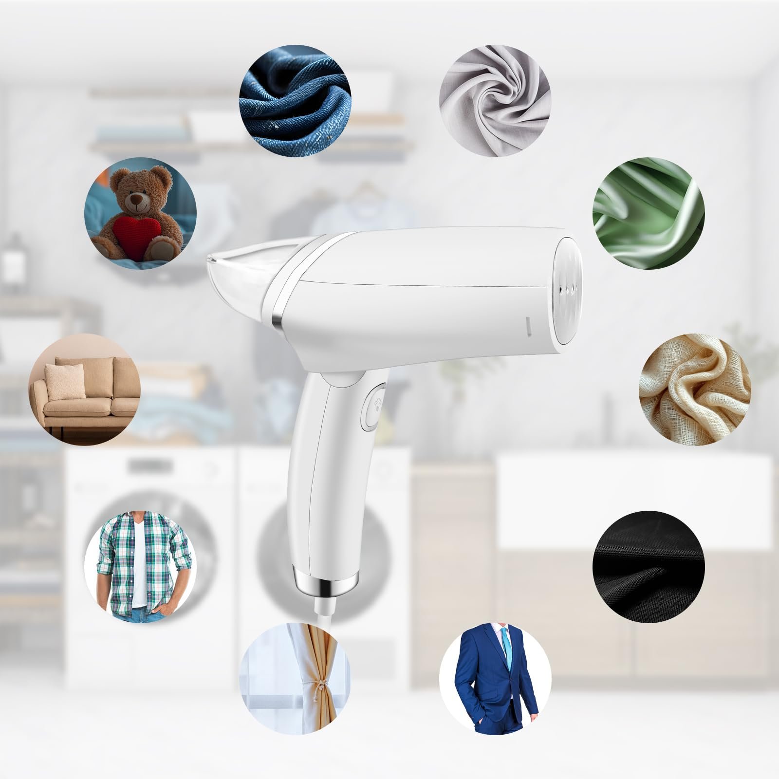 Портативный складной отпариватель 1000 W 100 мл, фото №7