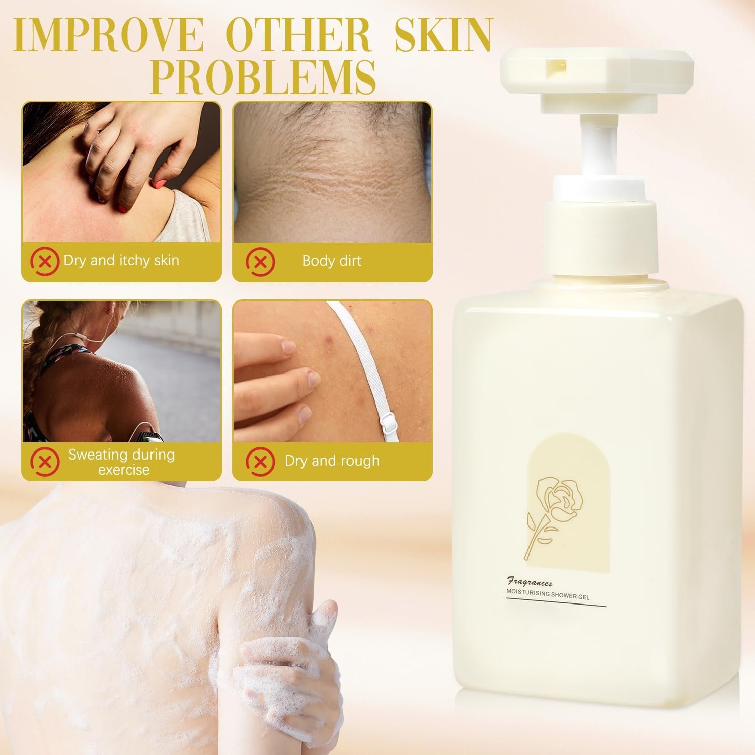 Гель для душу парфумований зволожувальний для чоловіків та жінок, фото №3