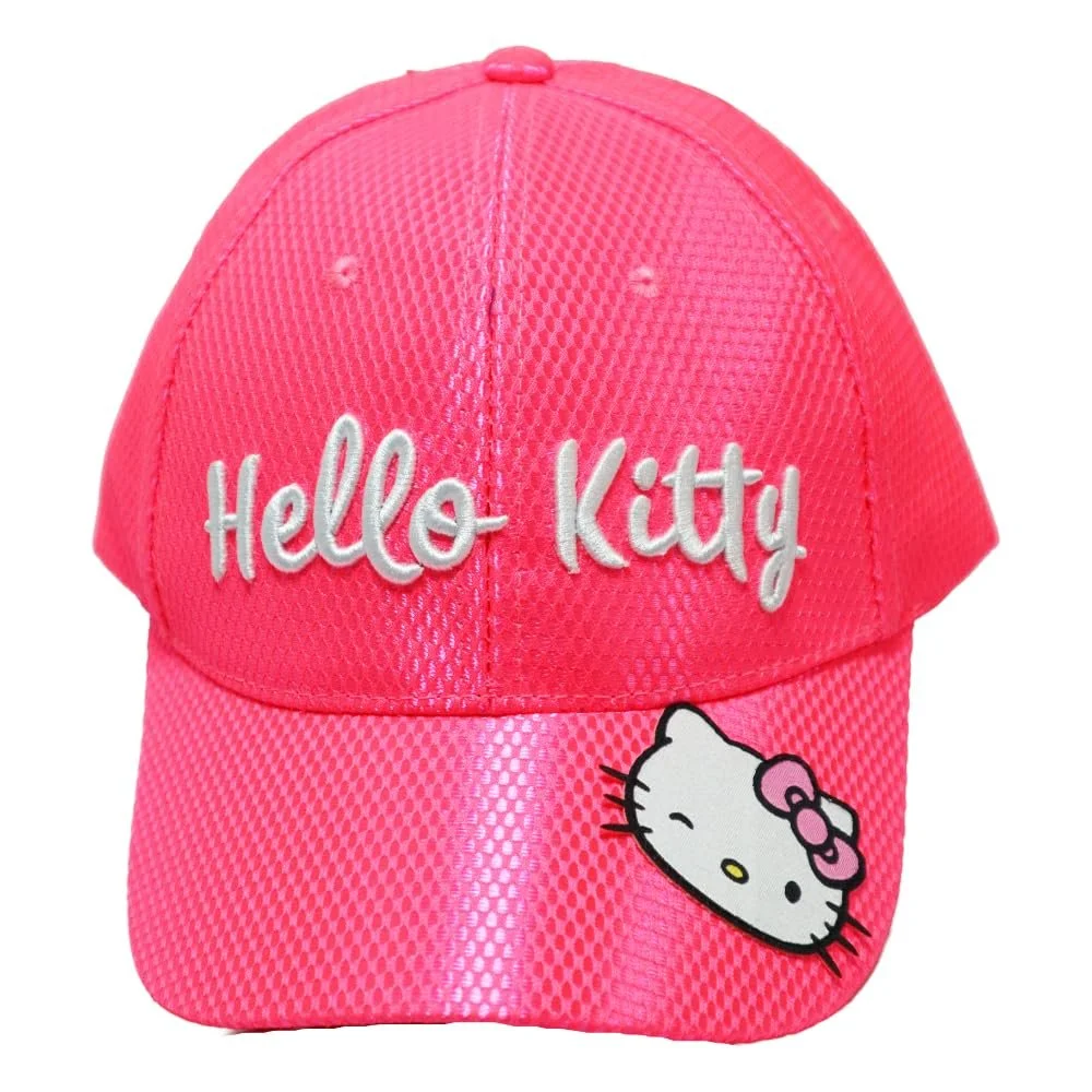 Бейсболка Hello Kitty для детей с эффектом блеска и вышивкой размер 52-54, фото №2 Бейсболка Hello Kitty для детей с эффектом блеска и вышивкой размер 52-54, фото №2