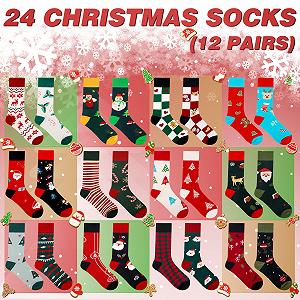 Женские носки Belloxis Advent Calendar 2025 12 пар synthetic.ua - Фото 1