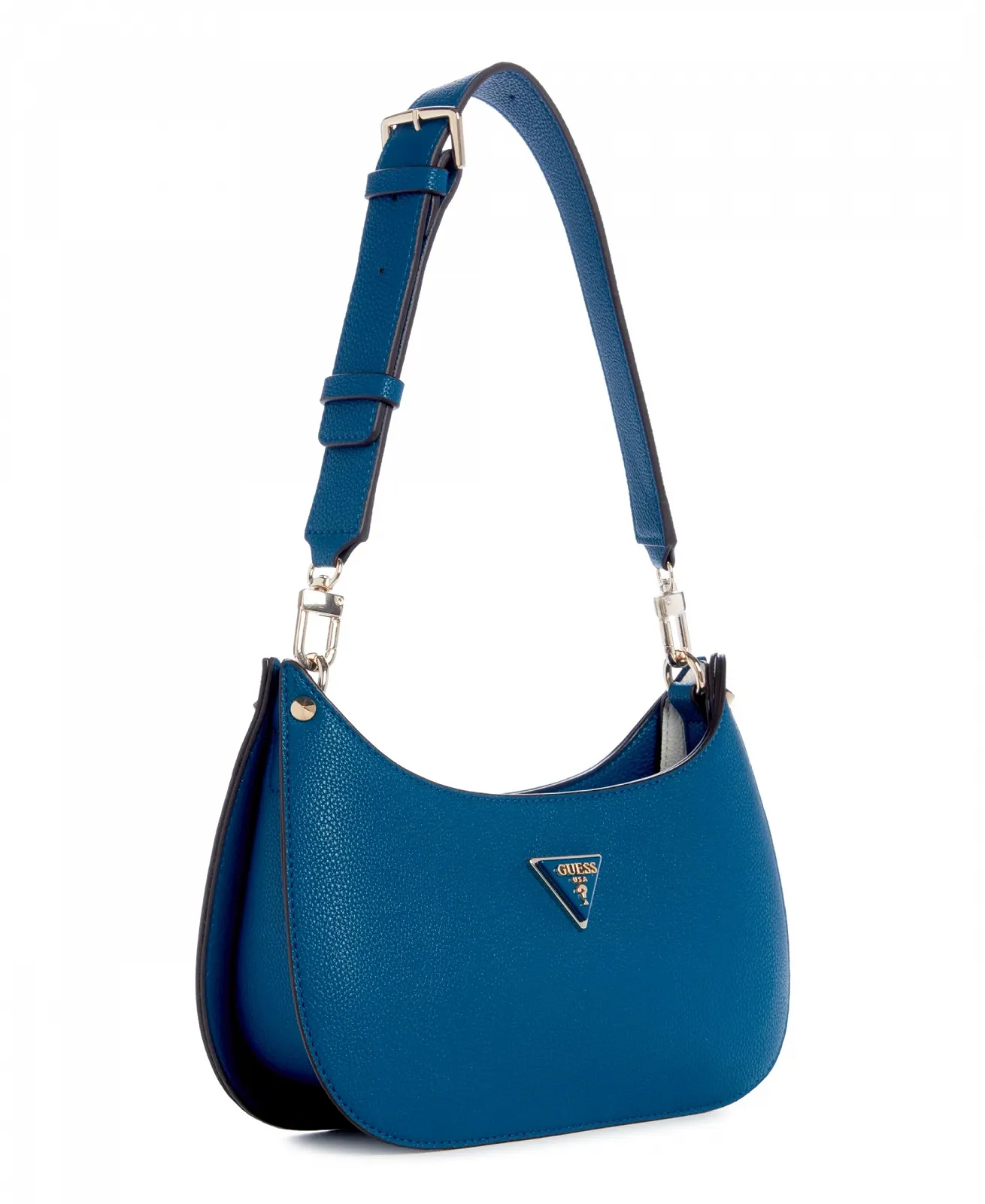 Сумка через плече GUESS жіноча Meridian Top Zip Shoulder Bag Mini Petrol, фото №2