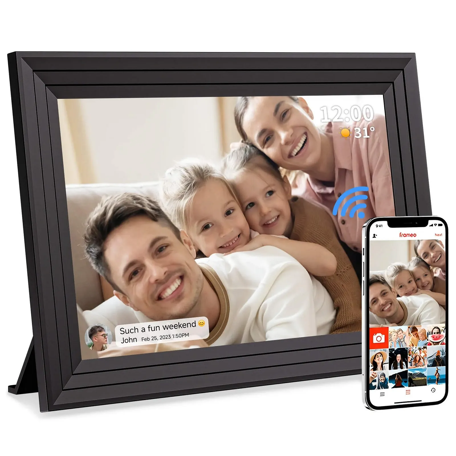 Цифрова фоторамка Luakug Frameo 10.1 Inch 32GB WiFi 1280 x 800 HD IPS Touchscreen, фото №1 Цифрова фоторамка Luakug Frameo 10.1 Inch 32GB WiFi 1280 x 800 HD IPS Touchscreen, фото №1