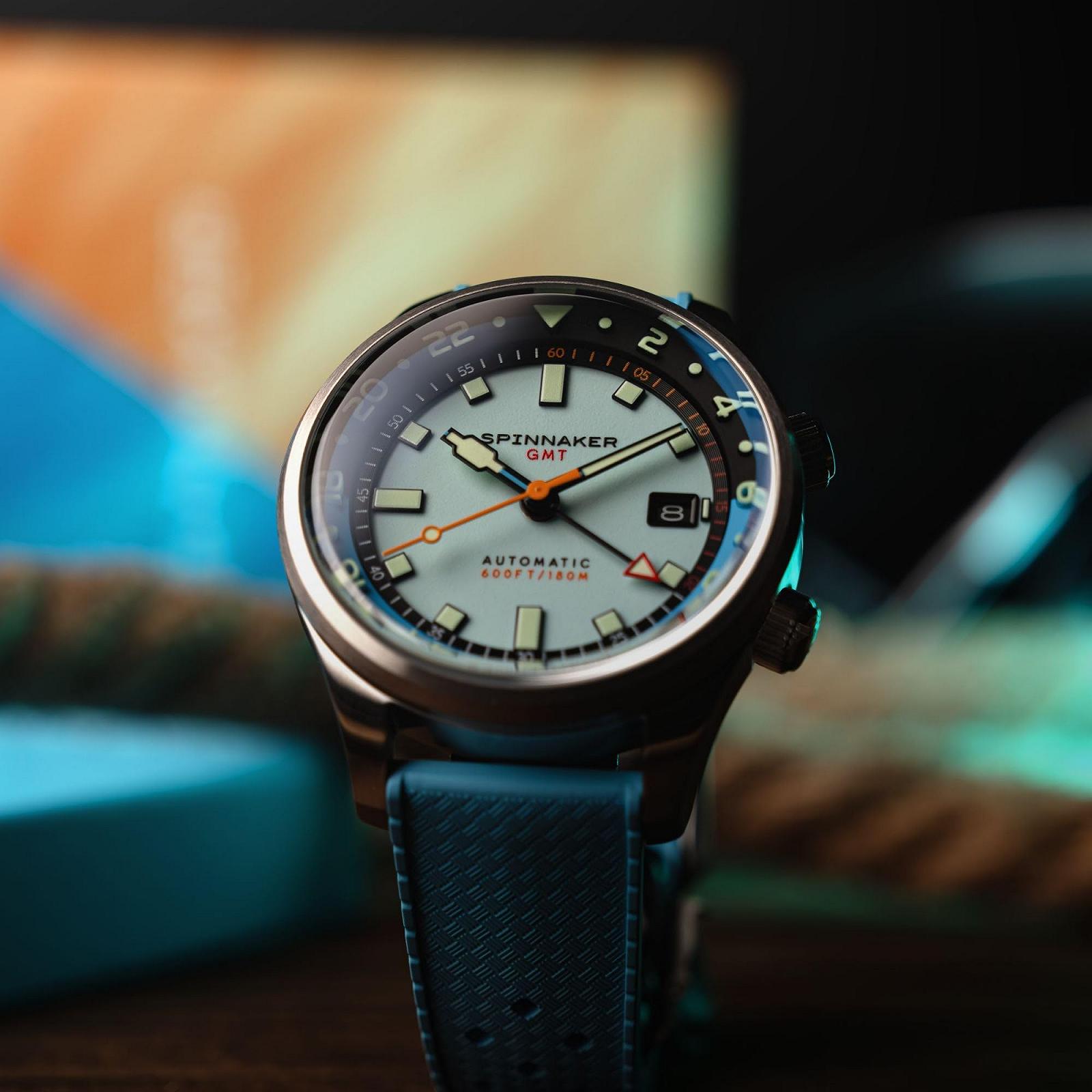 Мужские часы Spinnaker 42мм Bradner GMT Автоматические SP-5121 с прочным ремешком из нержавеющей стали, фото №3