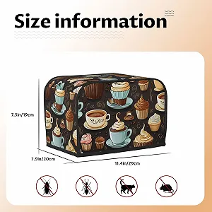 Чехол для тостера на 2 ломтика с двумя карманами, сверхмягкий чехол для приборов, кофе и сладостей, сахара, шоколада, пылезащитный чехол для кухни, маленький чехол для духовки, кухня цена на synthetic.ua - Фото 1 Чехол для тостера на 2 ломтика с двумя карманами, сверхмягкий чехол для приборов, кофе и сладостей, сахара, шоколада, пылезащитный чехол для кухни, маленький чехол для духовки, кухня synthetic.ua - Фото 1