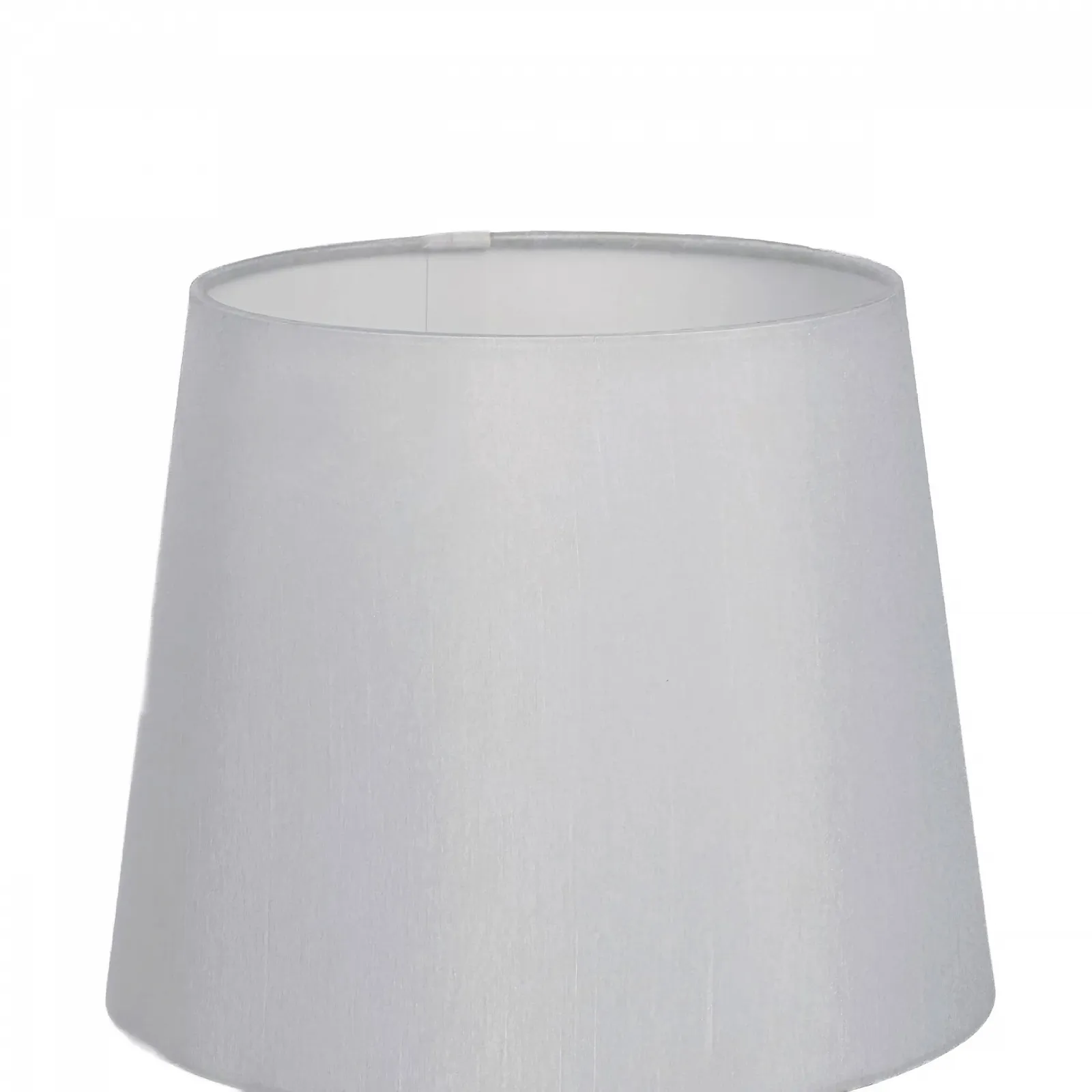 Настільна лампа Relaxdays зі скляною основою та тканинним абажуром E27 40,5 x 23 см Кришталевий дизайн Білий, фото №6