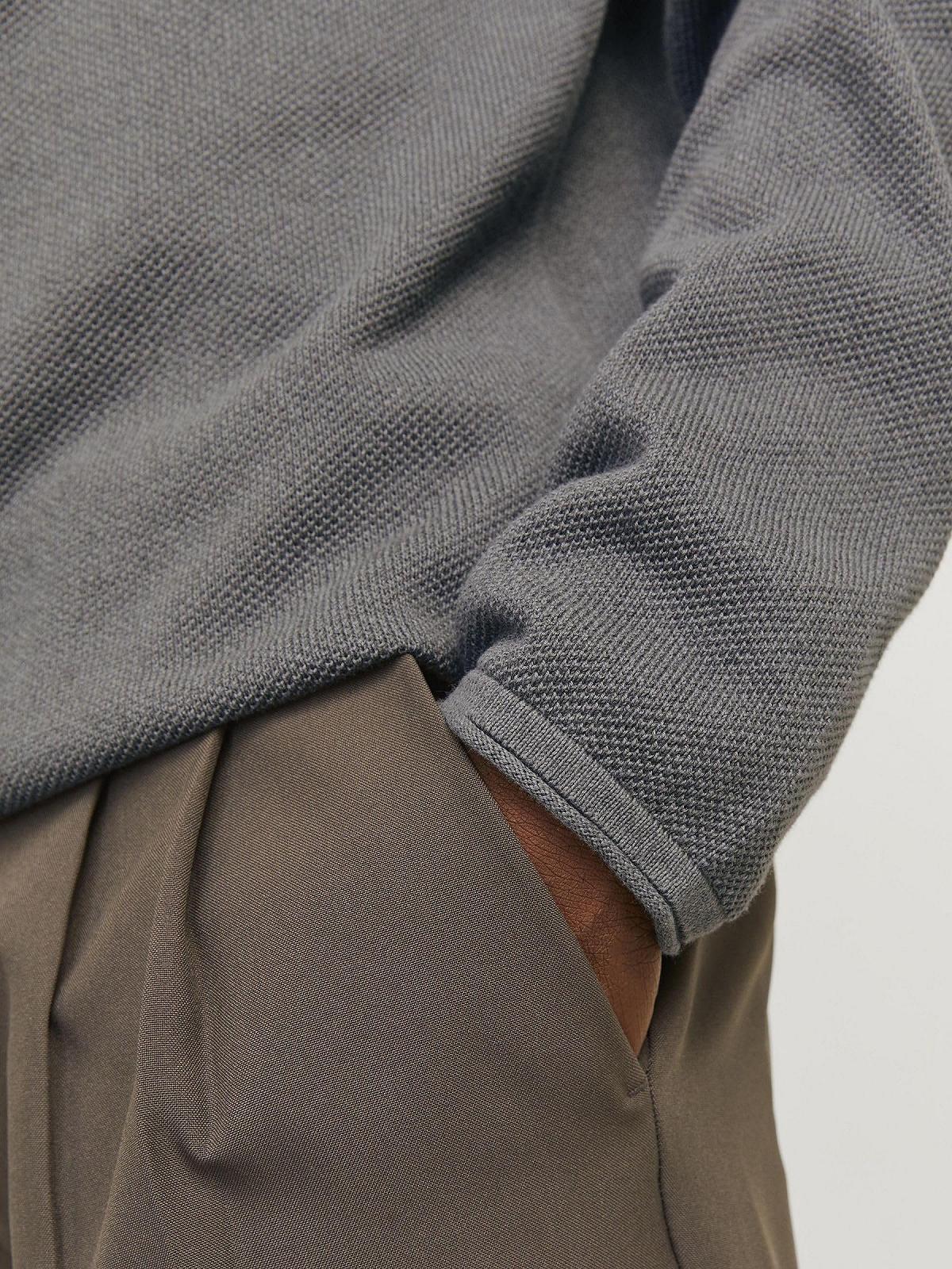 Джемпер JACK & JONES JJEHILL Чоловічий В'язаний З круглим вирізом Базовий З довгими рукавами Бавовняна сорочка, фото №5