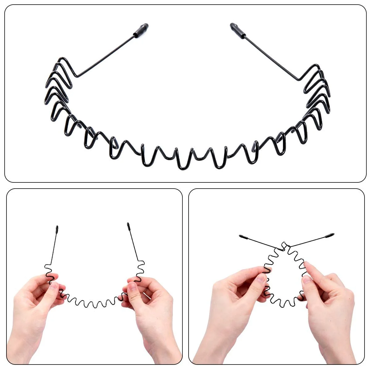 Набір металевих обручів для волосся, фото №3