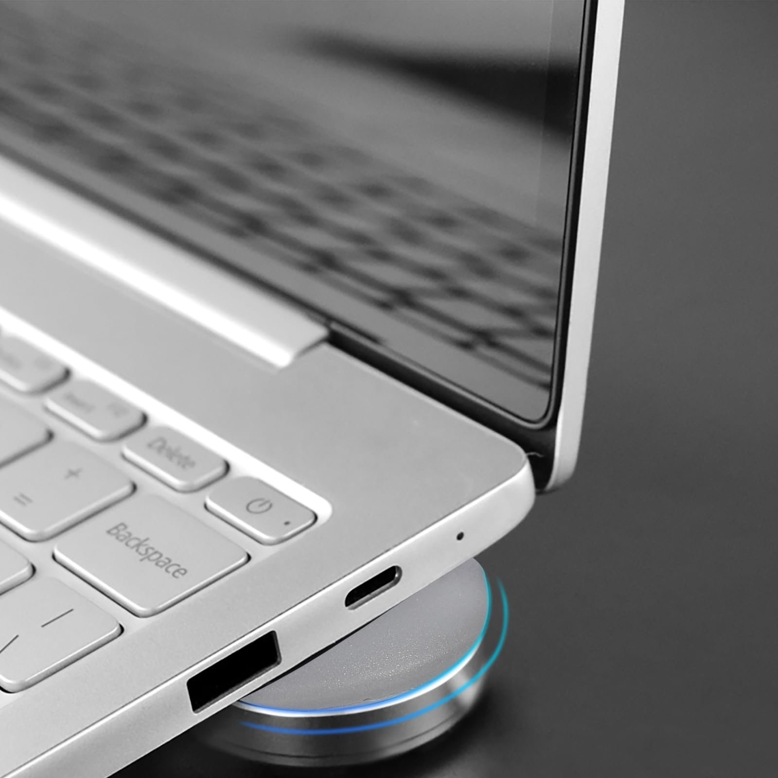 Підставка для ноутбука алюмінієва GALPADA, набір 2 шт., регульована по висоті, портативна, фото №6