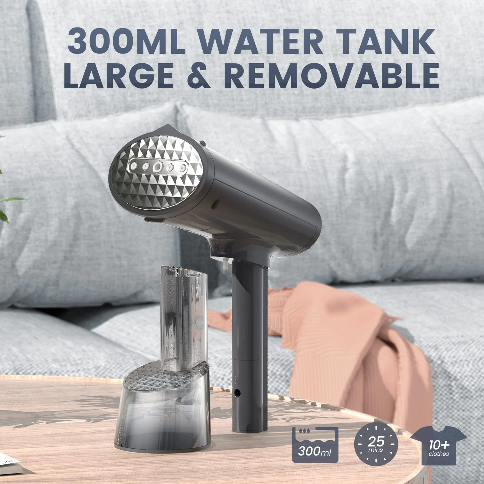 Вертикальный отпариватель FMK Travel Iron Steam Mini 1400 Вт 300 мл, фото №4