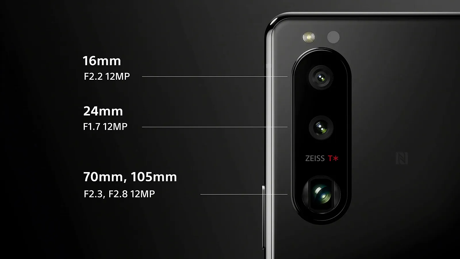 Смартфон Sony Xperia 5 III 5G 15.5 см 21:9 FHD+ HDR OLED 8 ГБ RAM 128 ГБ Black, фото №5