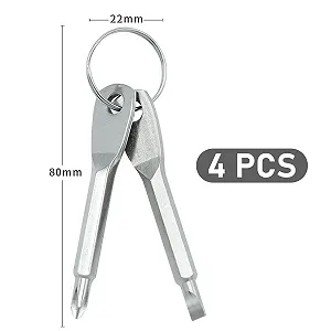 Комплект Міні Викрутки 8 шт. Портативні з Брелоком Багатофункціональні synthetic.ua - Фото 1