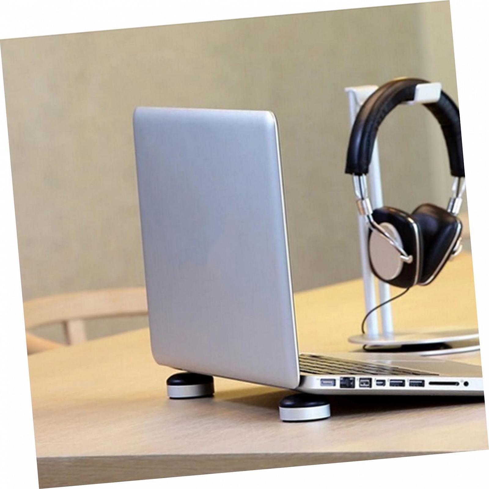 Підставка для ноутбука GALPADA з тепловідведенням, портативна, з протиковзкою основою для домашнього офісу, ергономічна, невелика, чорна, фото №5 Підставка для ноутбука GALPADA з тепловідведенням, портативна, з протиковзкою основою для домашнього офісу, ергономічна, невелика, чорна, фото №5