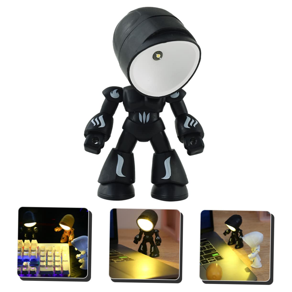 Світильник DOITOOL Robot LED Нічник Мініатюрний Декор Набір з 4, фото №6