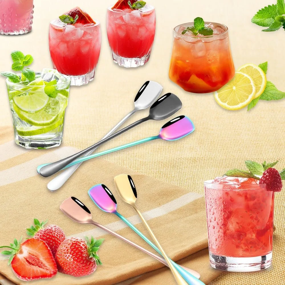 Ложка Latte Macchiato Кольорова з нержавіючої сталі, набір 6 штук, фото №7 Ложка Latte Macchiato Кольорова з нержавіючої сталі, набір 6 штук, фото №7