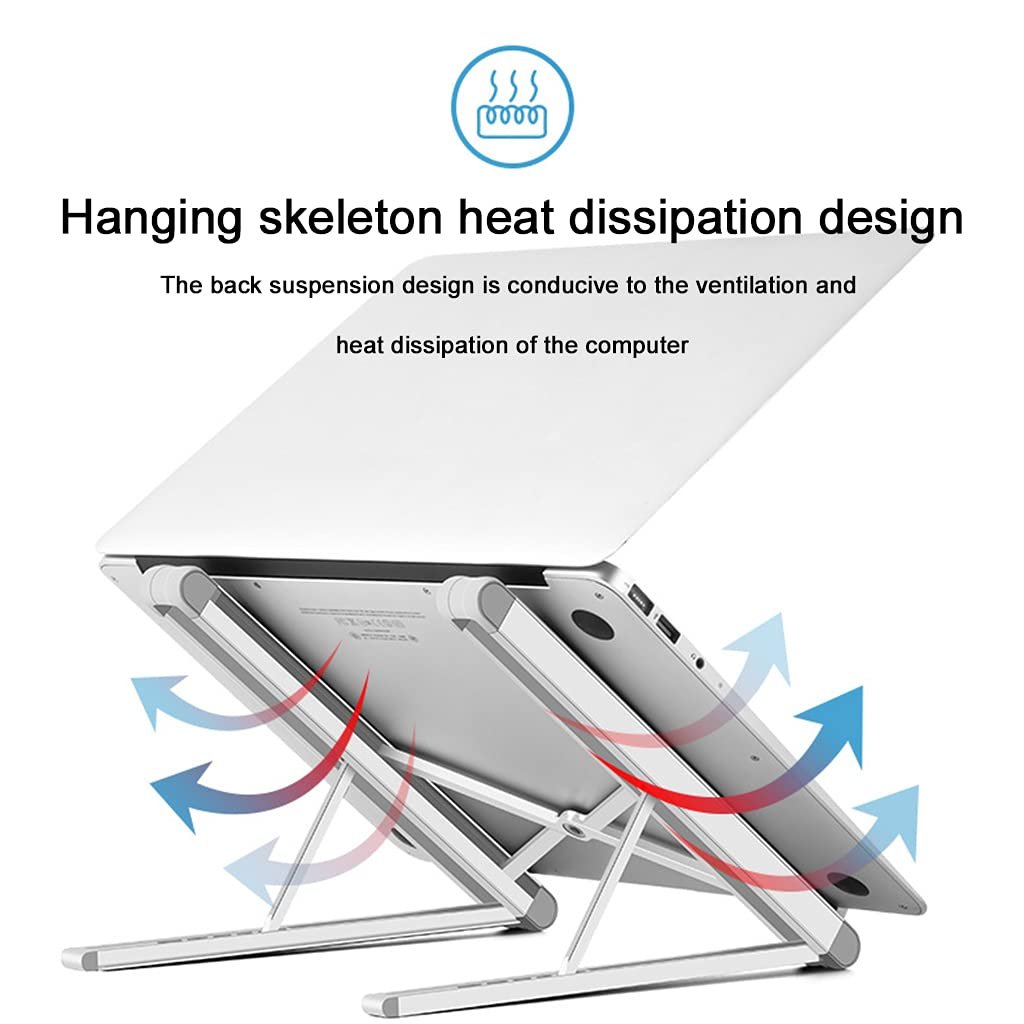 Подставка для настольного ПК алюминиевая охлаждающая нескользящая регулируемая для ноутбука портативная, фото №5