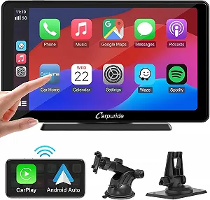 Автомагнитола CARPURIDE C3 / 7" / Сенсорная / Apple CarPlay / Android Auto / Bluetooth / WI-FI / GPS / USB / AUX - Фото 1