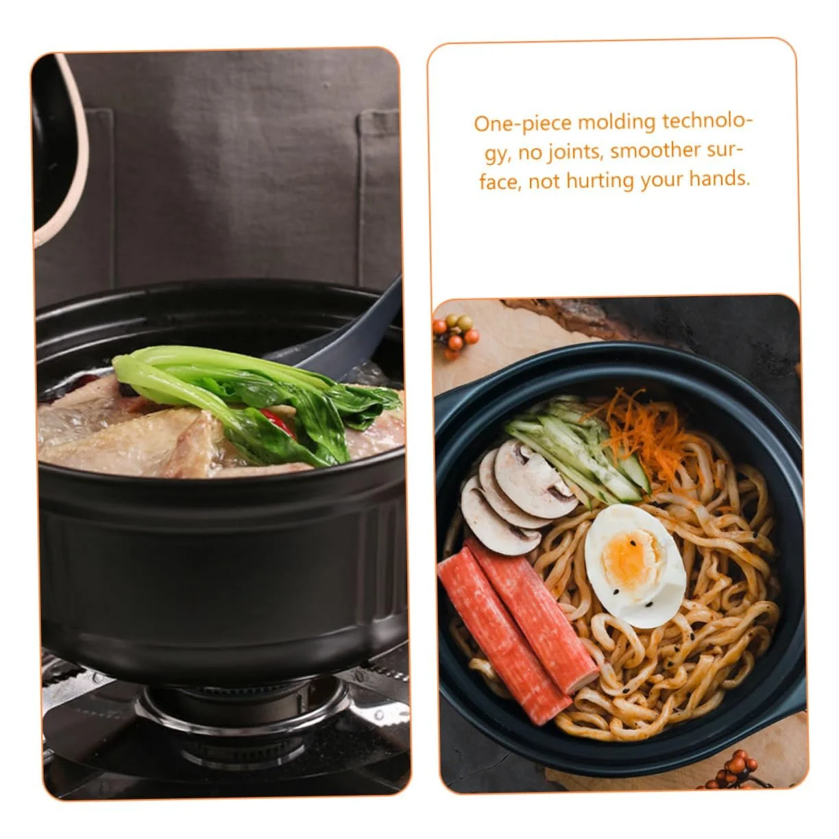 Керамическая кастрюля VICASKY Жаропрочная из глины для тушения супов и риса, фото №3 Керамическая кастрюля VICASKY Жаропрочная из глины для тушения супов и риса, фото №3