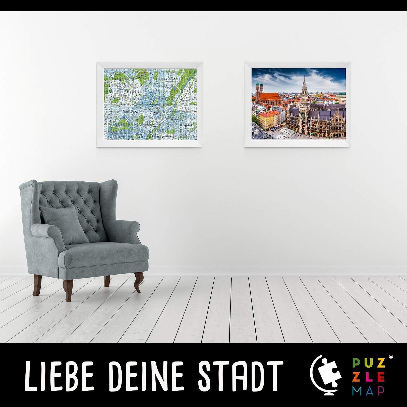 Пазл XXL PuzzleMap Карта Мюнхена 500 елементів 68 x 48 см з буклетом та картою, фото №8 Пазл XXL PuzzleMap Карта Мюнхена 500 елементів 68 x 48 см з буклетом та картою, фото №8