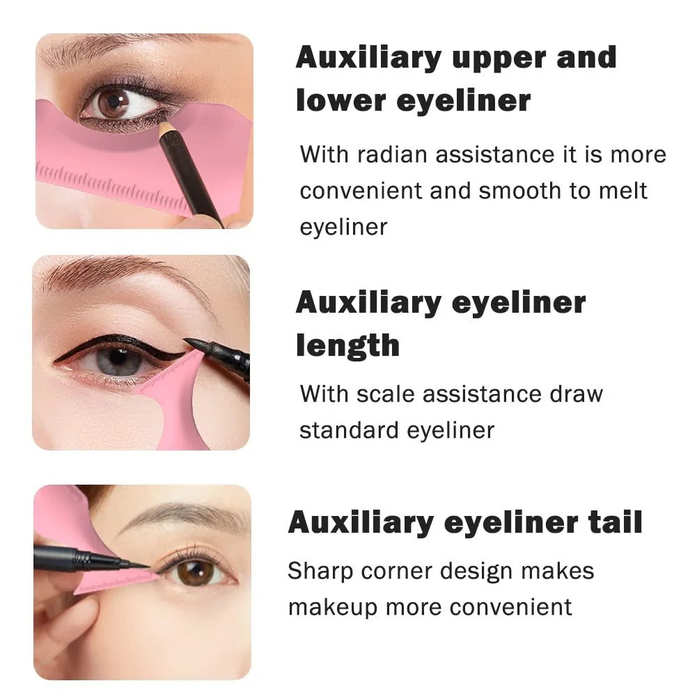 Трафарет для подводки глаз многоразовый многофункциональный, фото №3 Трафарет для подводки глаз многоразовый многофункциональный, фото №3