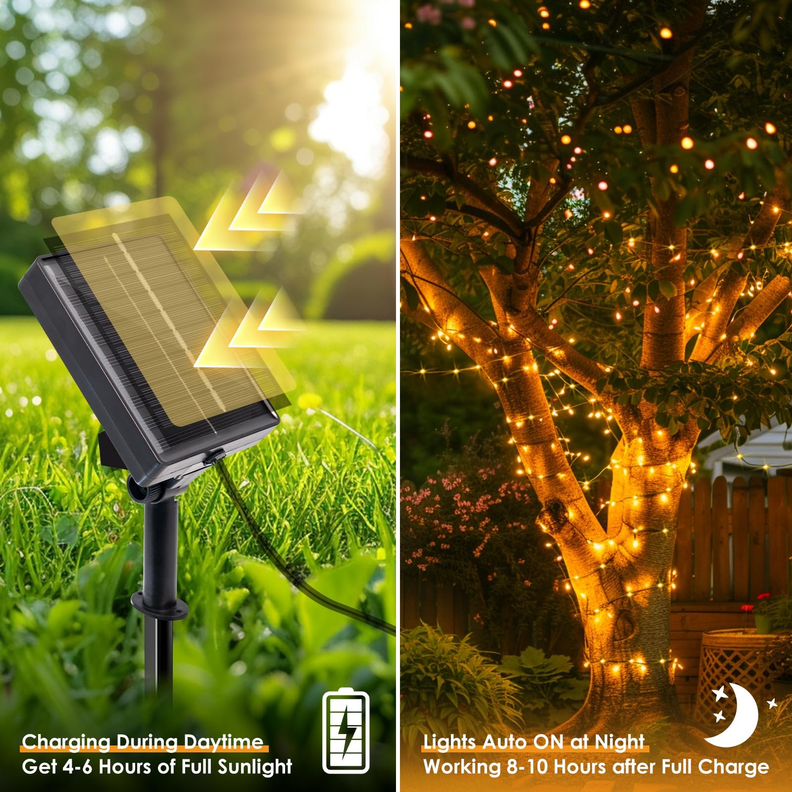 Гірлянда Btfarm Сонячна 100 LED 10 м, пакування 2 шт., фото №3