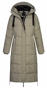 Жіноче стьобане пальто Sublevel LSL-492, зимове з капюшоном - Фото 1
