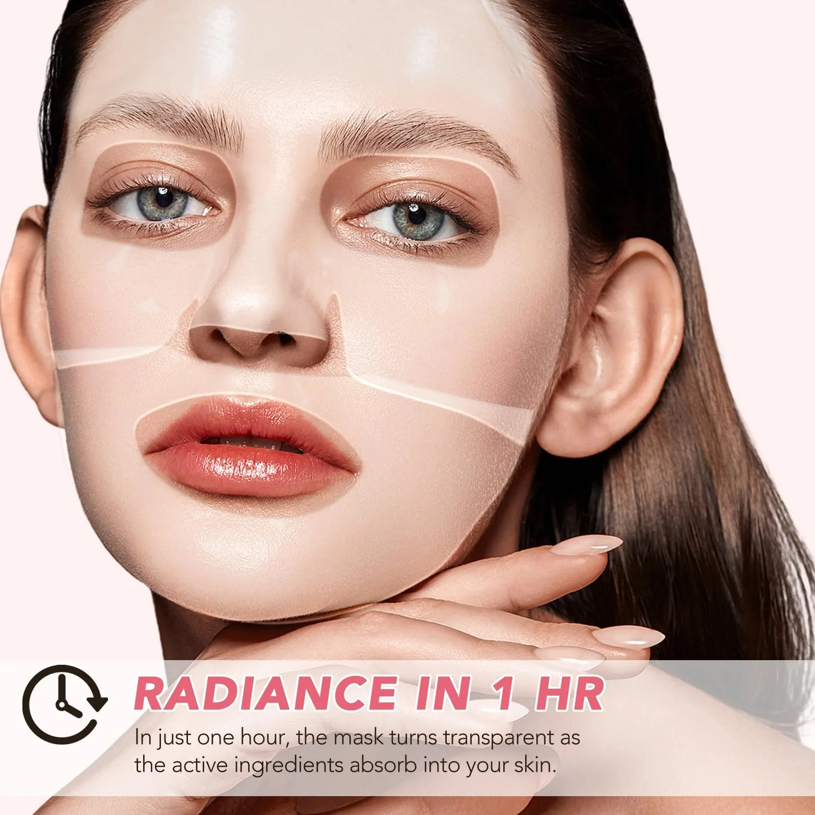 Органічна маска для обличчя з колагеном, набір 4 шт., зволожуюча нічна маска проти старіння, фото №7