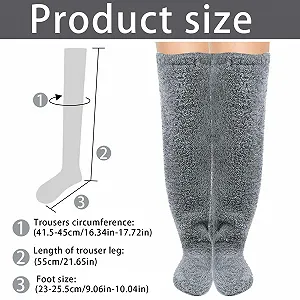 Плюшеві панчохи вище коліна, Пухнасті, Довгі м'які шкарпетки synthetic.ua - Фото 1