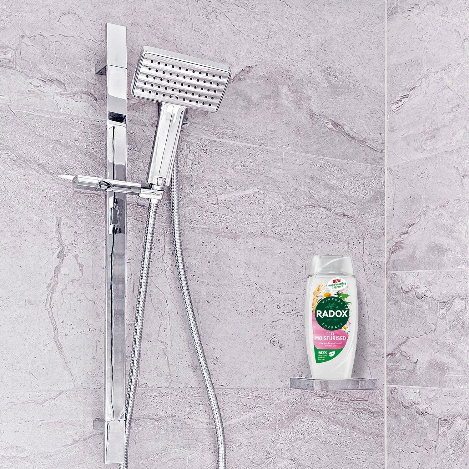 Гель для душа Radox Mineral Therapy Feel Chamomile & Oat Moisturising 225 мл упаковка из 3 штук, фото №4