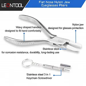 Плоскогубцы LEONTOOL для очков с нейлоновыми губками 15.24 см цена на synthetic.ua - Фото 1 Плоскогубцы LEONTOOL для очков с нейлоновыми губками 15.24 см synthetic.ua - Фото 1