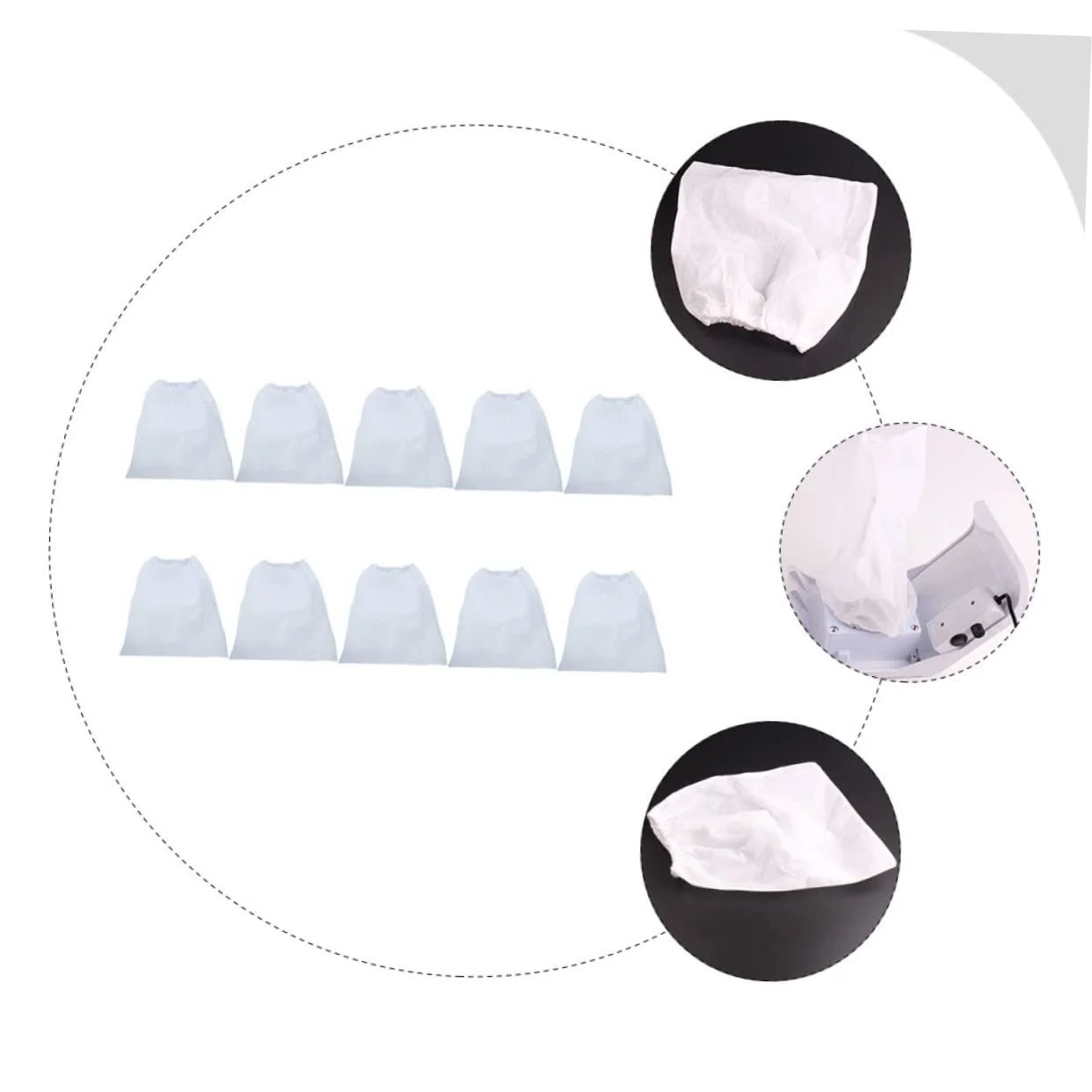 Пылесборник OATIPHO 10 шт., флис, белый, фото №2