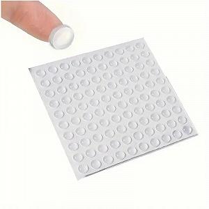 Отбойник для дверей демпфер Dory d=8мм h=3мм прозрачный силиконовый 100 штук synthetic.ua - Фото 1