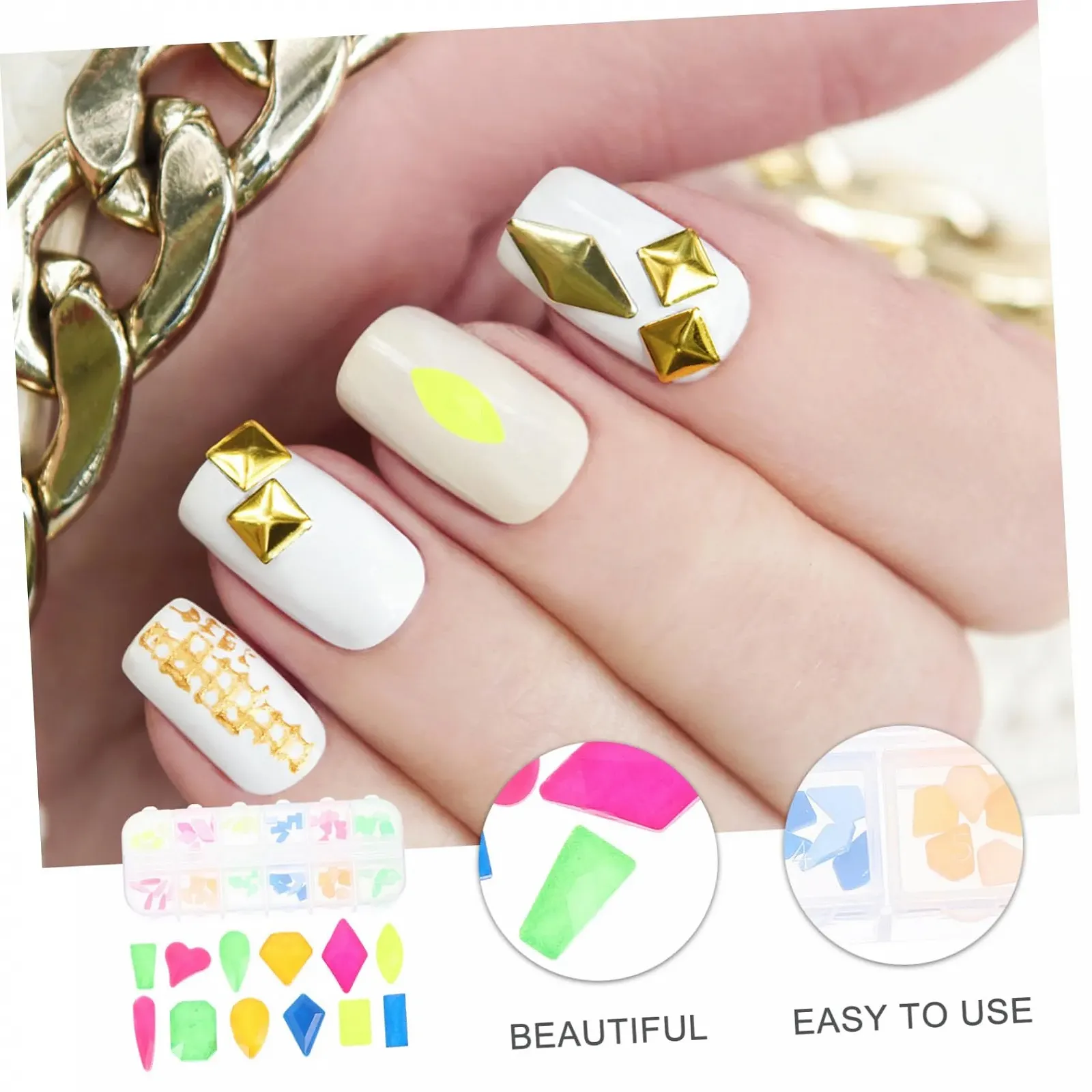 Набір для нігтів PLAFOPE, елегантні прикраси для манікюру, декоративні, фото №8