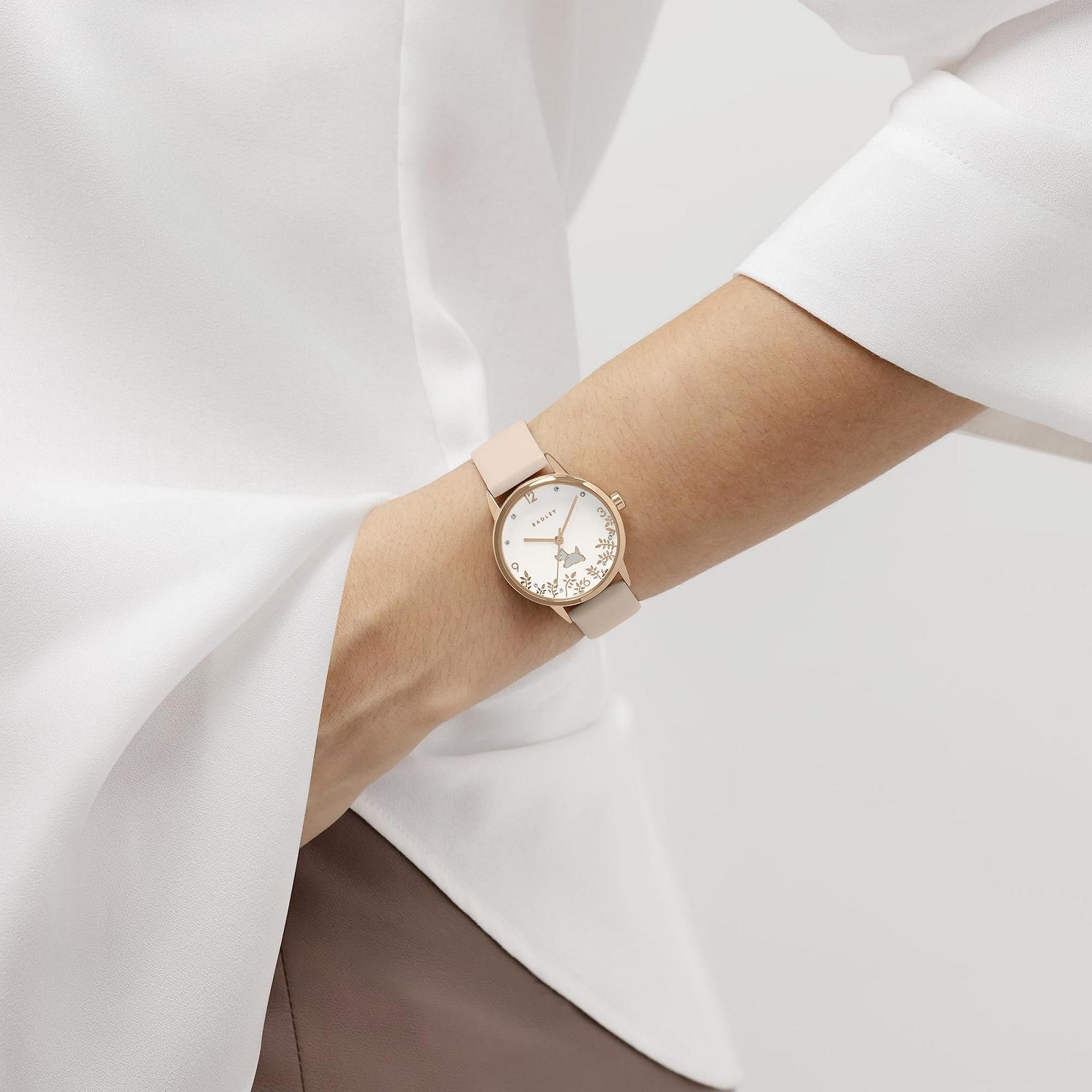 Годинник жіночий RADLEY Praire 35 мм, рожеве золото, рожевий шкіряний ремінець, фото №3