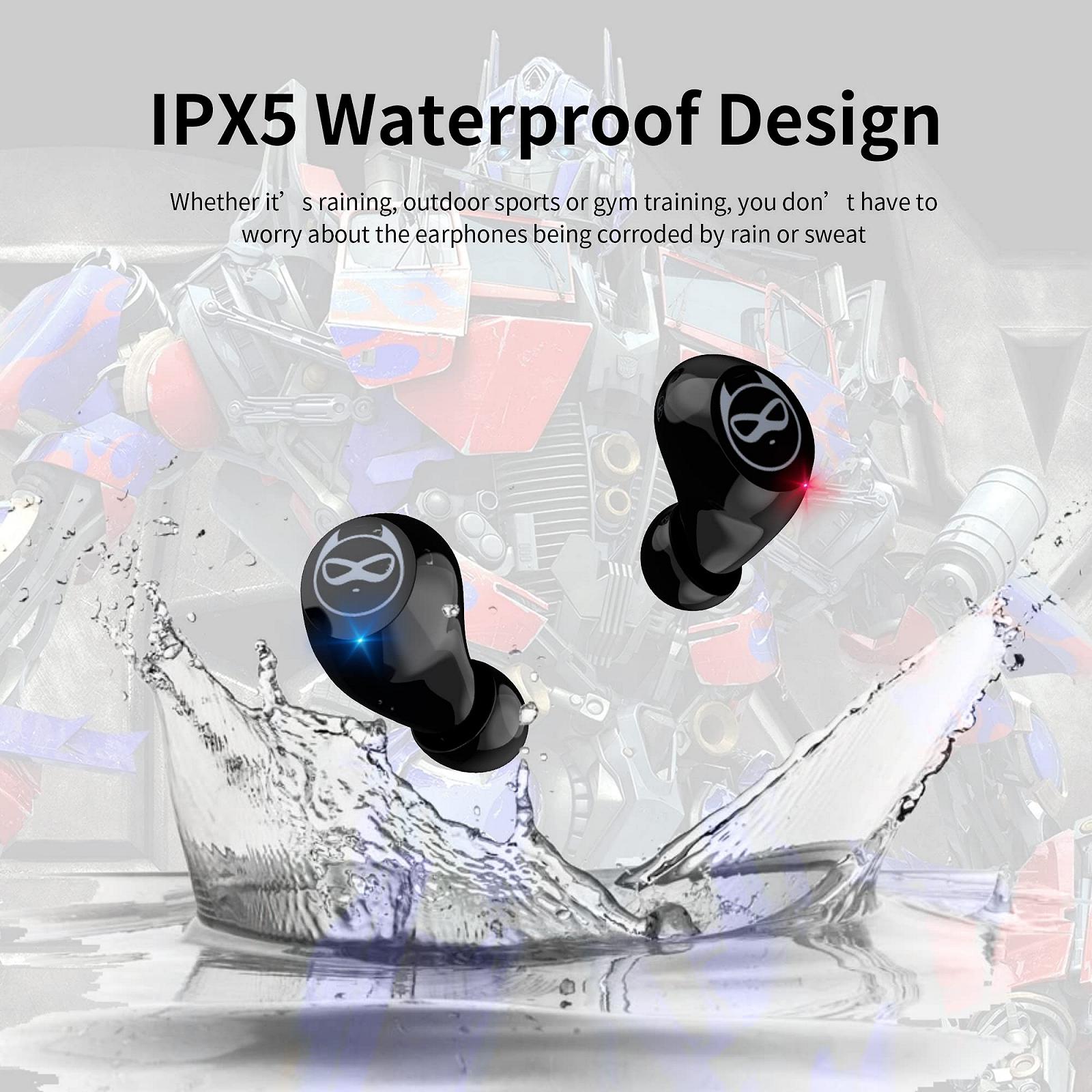 Наушники Amaface Wireless In-Ear HiFi Stereo Bluetooth Kids с двойным микрофоном сенсорное управление 36 часов воспроизведения легкие (режим музыки/игры), фото №5