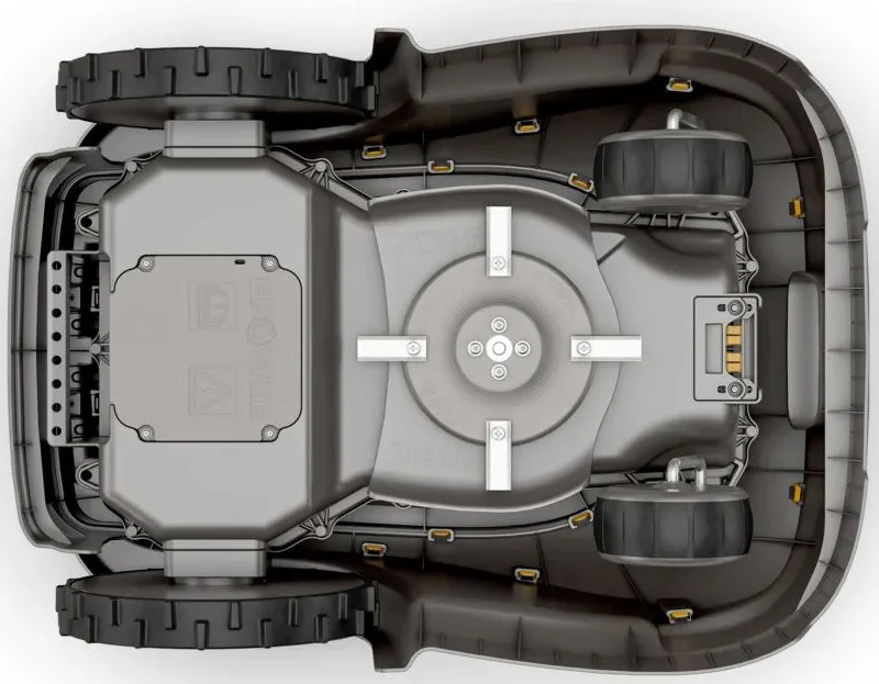 Газонокосарка-робот Stiga G 600 / Акумуляторна / 90 хв роботи / Bluetooth / до 600 м² / 18 см ширина косіння / Сірий-Жовтий, фото №8 Газонокосарка-робот Stiga G 600 / Акумуляторна / 90 хв роботи / Bluetooth / до 600 м² / 18 см ширина косіння / Сірий-Жовтий, фото №8