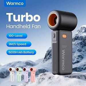 Портативний вентилятор Warmco Portable Handheld Fan 13000 RPM Black - Фото 1