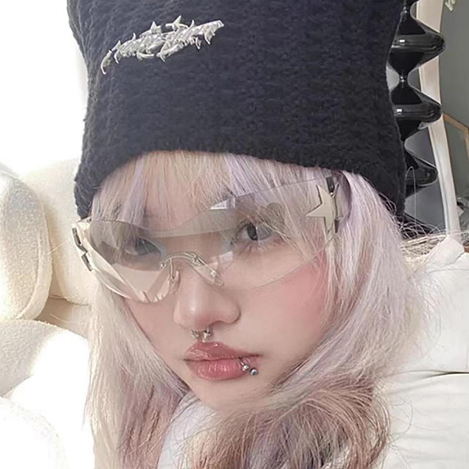 Сонцезахисні окуляри Без оправи YUIOOISH Star Y2k UV400, фото №7