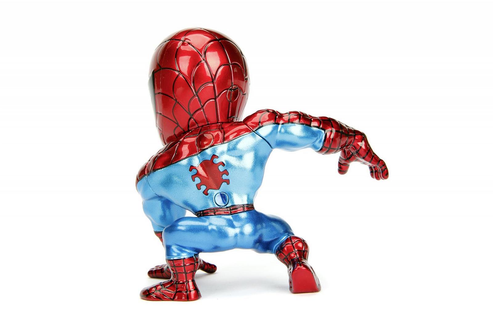 Фігурка Jada Toys Marvel Людина-павук Класичний, Метал, 10 см, Колекційна фігурка, Червоний/Синій, фото №4