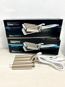 Купить Плойка для завивки волос пять волн Gemei GM2851 тройная mm 5 - Фото 1 Плойка для завивки волос пять волн Gemei GM2851 тройная mm 5 - Фото 1