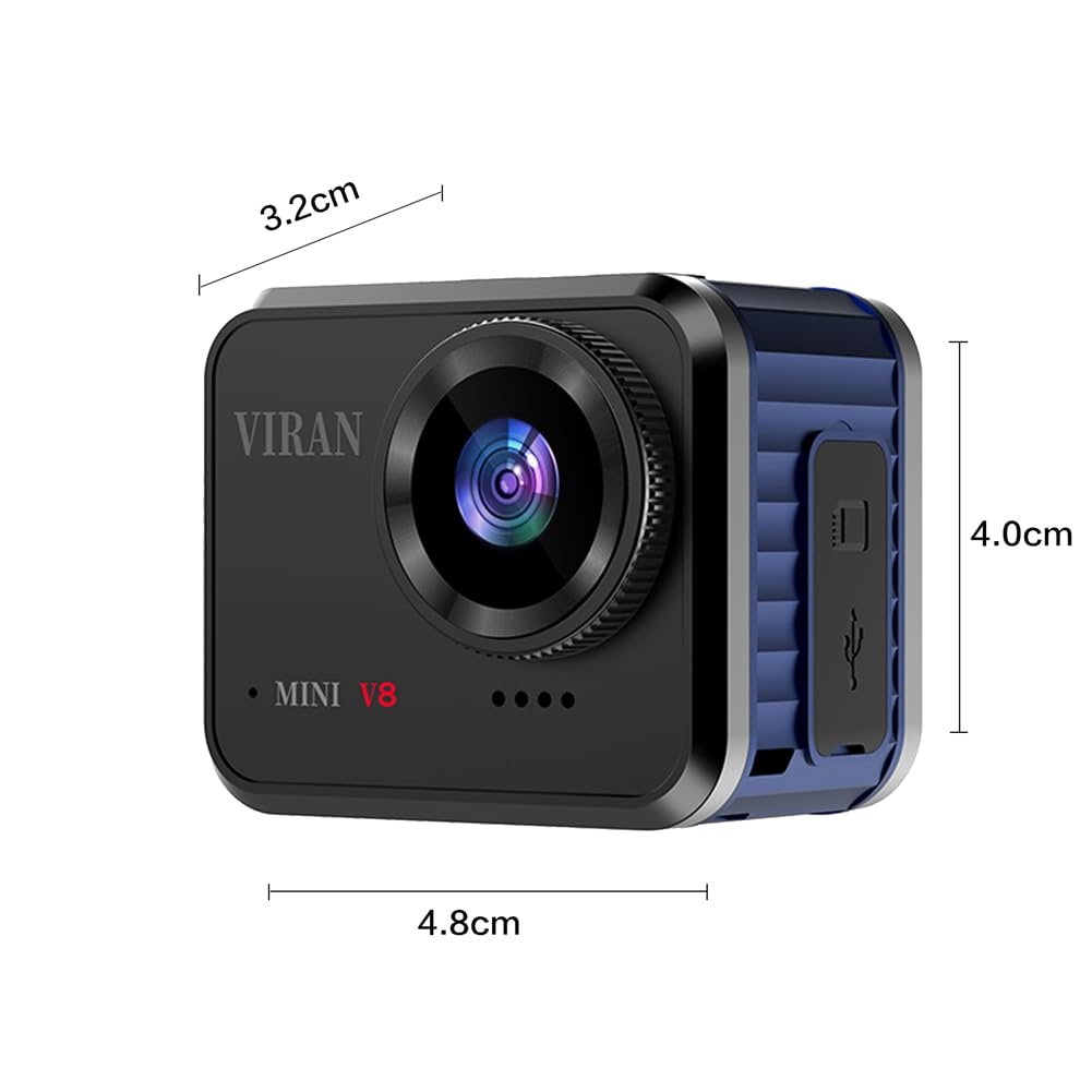 Екшн-камера iFutniew Mini 4K60fps Ultra HD 16MP WiFi 145° 10M Захищений корпус для спорту (Чорний), фото №2