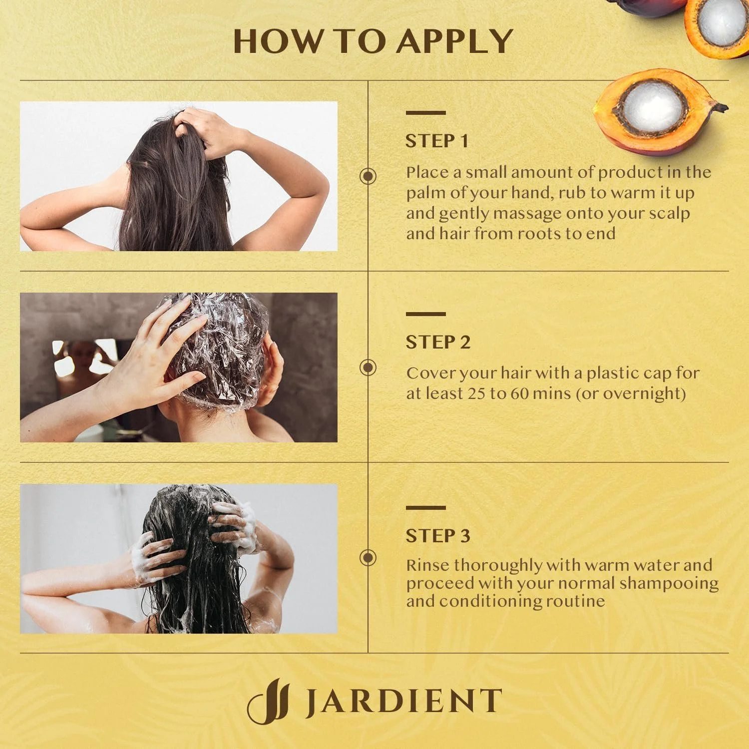 Олія Batana Jardient Сира для росту волосся 100% Чиста та Натуральна Гондураська Органічна 124 мл, фото №6